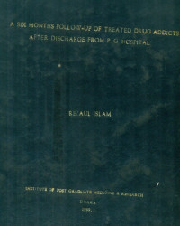Image of A Six Months Follow-Up Of Treated Drug Addicts After Discharge From P.G Hospital