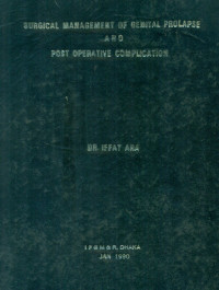 Image of Surgical Management Of Genital Prolapse And Post Operative Complication