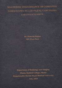 Image of DIAGNOSTIC PERFORMANCE OF COMPUTED TOMOGRAPHY IN LARYNGEAL CARCINOMA AND ITS EXTENSION